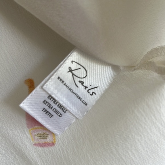 Rails Whitney Button Down Slik Shirt | Rose All Day - Picture 5 of 12